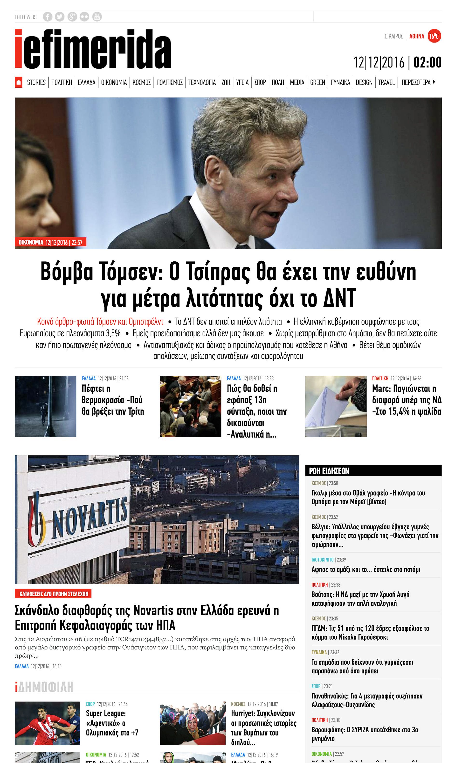 Το iefimerida το 2015